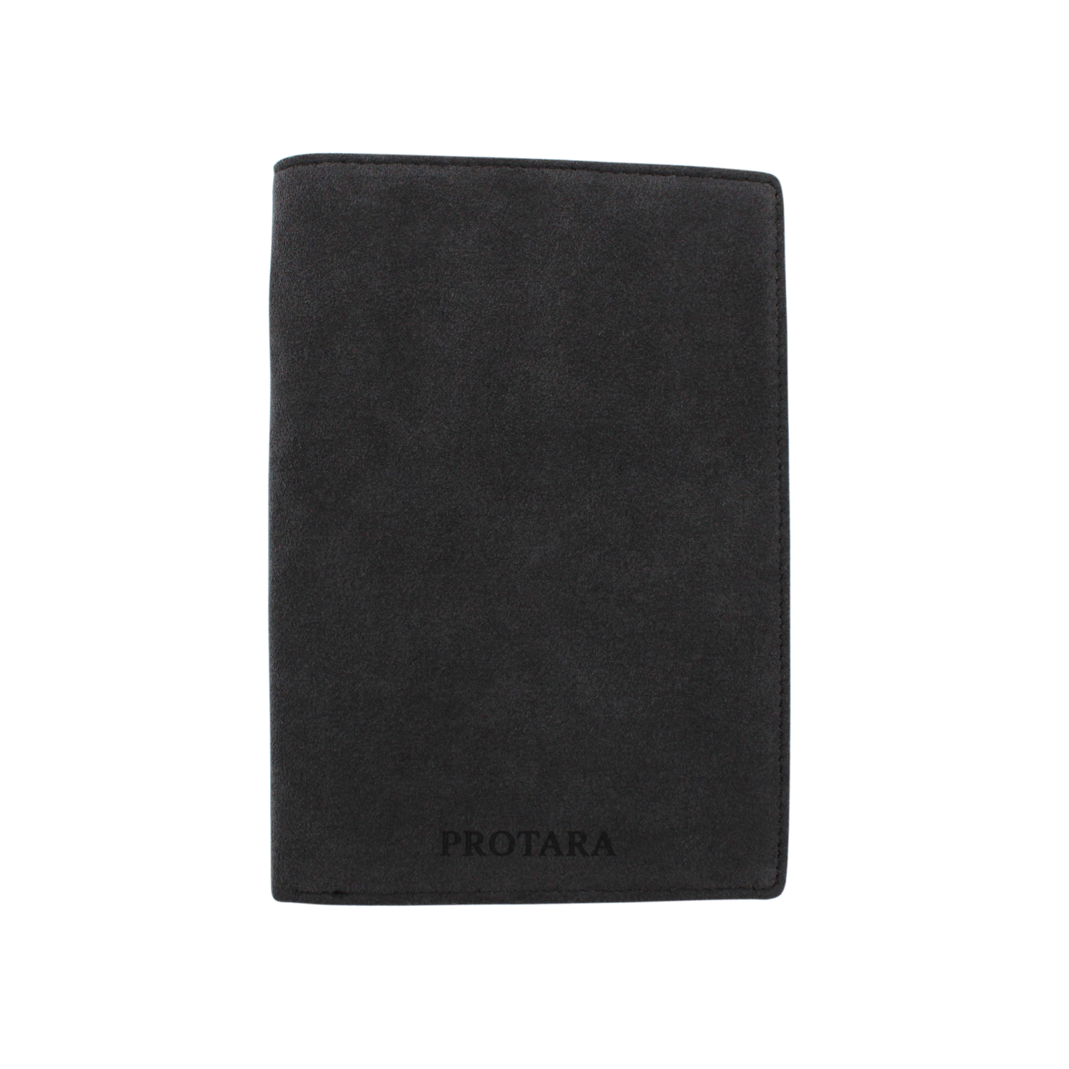 PROTARA Alcantara passport holder  - Midnight Jet Black