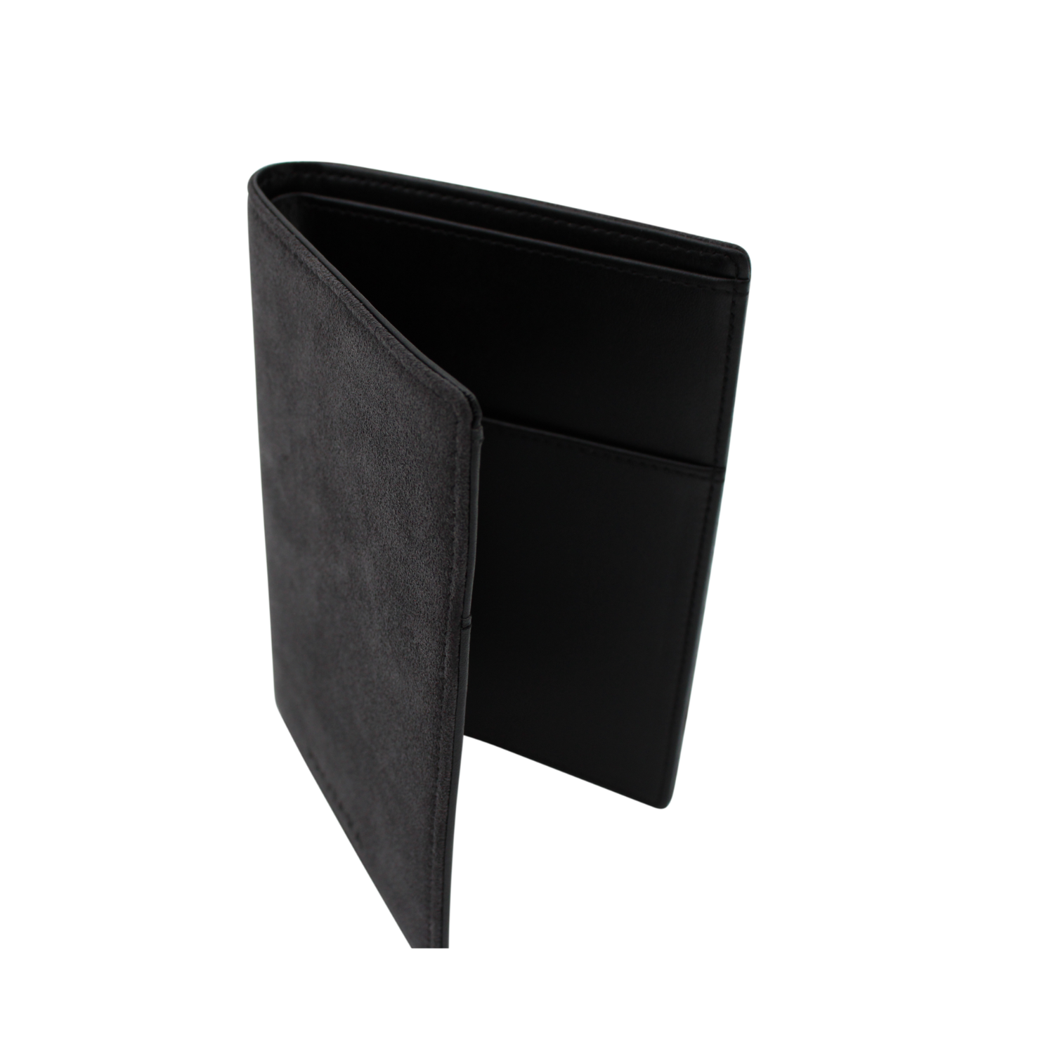 PROTARA Alcantara passport holder  - Midnight Jet Black
