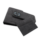PROTARA Alcantara passport holder  - Midnight Jet Black