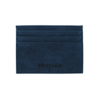 PROTARA Alcantara card holder - Ocean Voyage Blue