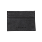 PROTARA Alcantara card holder- Midnight Jet Black