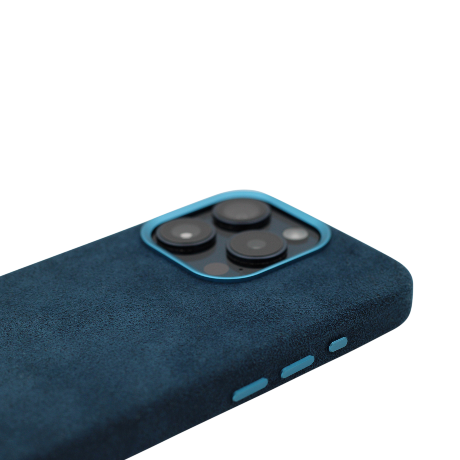 PROTARA Alcantara iPhone 16 Pro Case - Ocean Voyage Blue