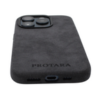 PROTARA Alcantara iPhone 14 Pro Case - Midnight Jet Black