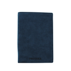 PROTARA Alcantara passport holder - Ocean Voyage Blue