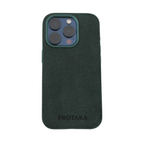 PROTARA Alcantara iPhone 14 Pro Case – Expedition Green
