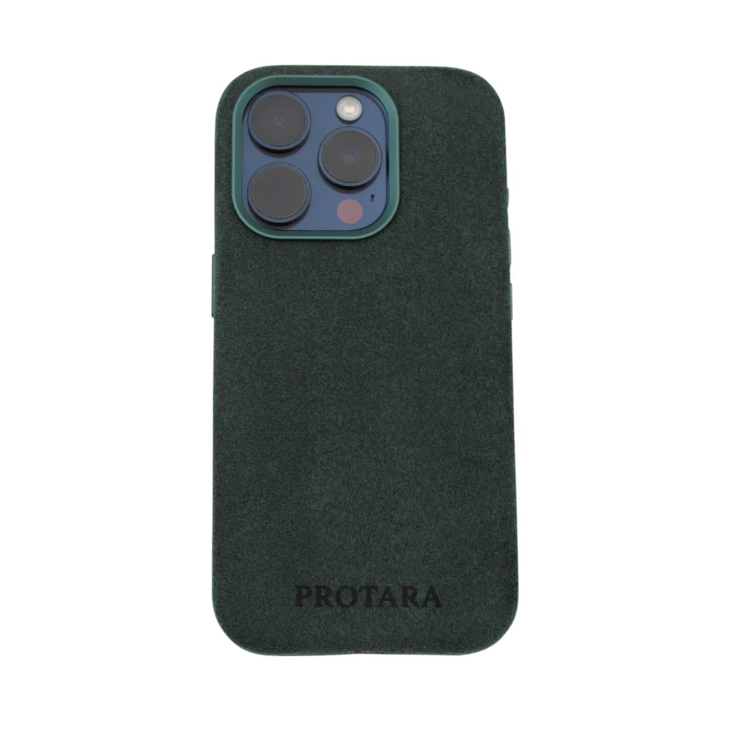 PROTARA Alcantara iPhone 14 Pro Case – Expedition Green
