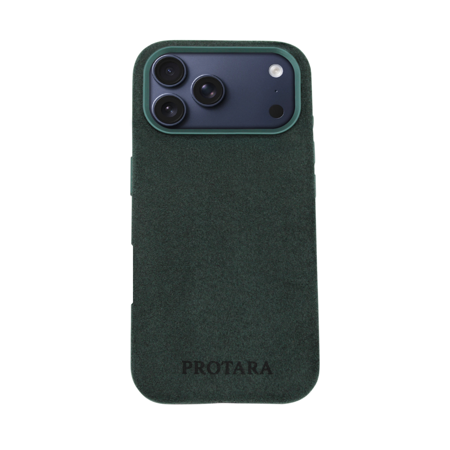 PROTARA Alcantara iPhone 17 Pro Max case – Expedition Green