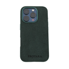 PROTARA Alcantara iPhone 16 Pro Case - Expedition Green