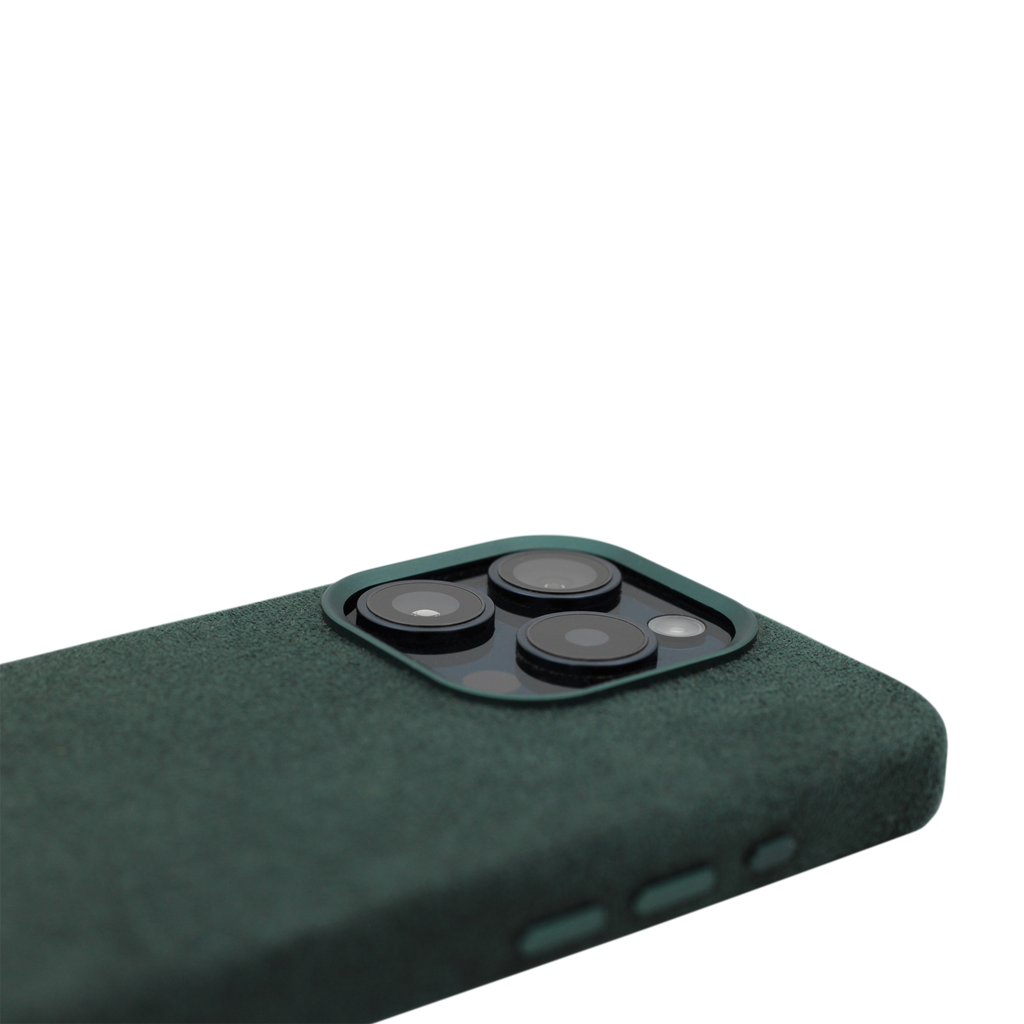PROTARA Alcantara iPhone 15 Pro Max Case - Expedition Green