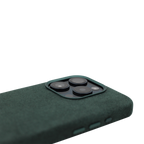 PROTARA Alcantara iPhone 15 Pro Max Case - Expedition Green