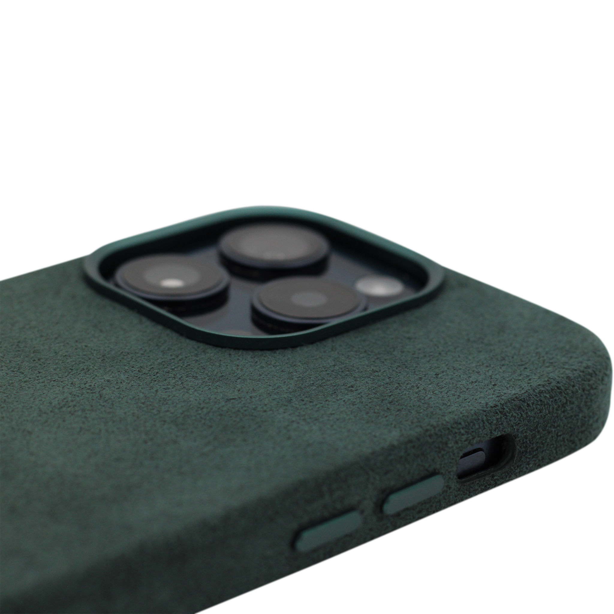 PROTARA Alcantara iPhone 14 Pro Case – Expedition Green