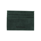 PROTARA Alcantara Card Holder – Expedition Green