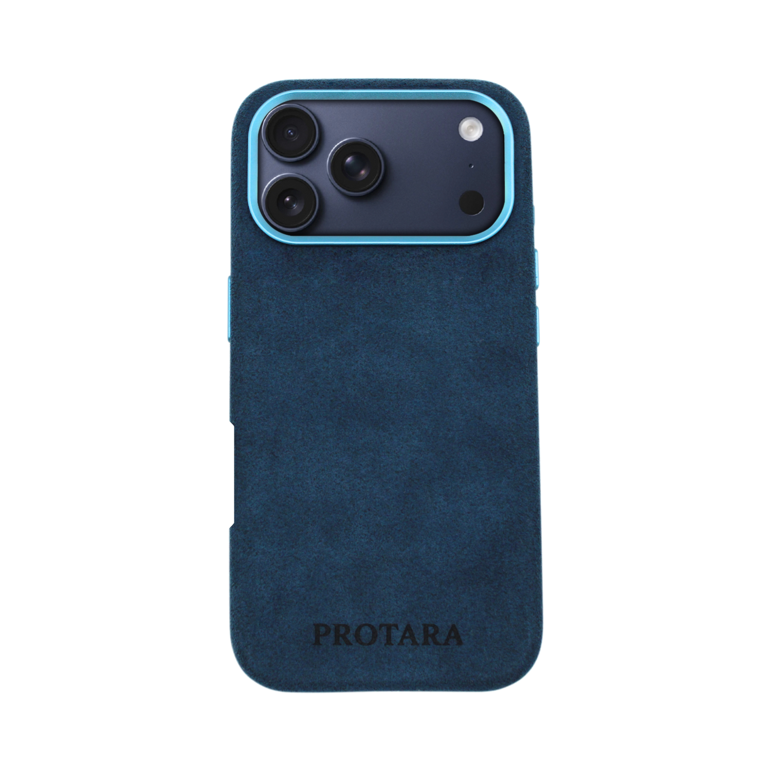 PROTARA Alcantara iPhone 17 Pro Max case – Ocean Voyage Blue